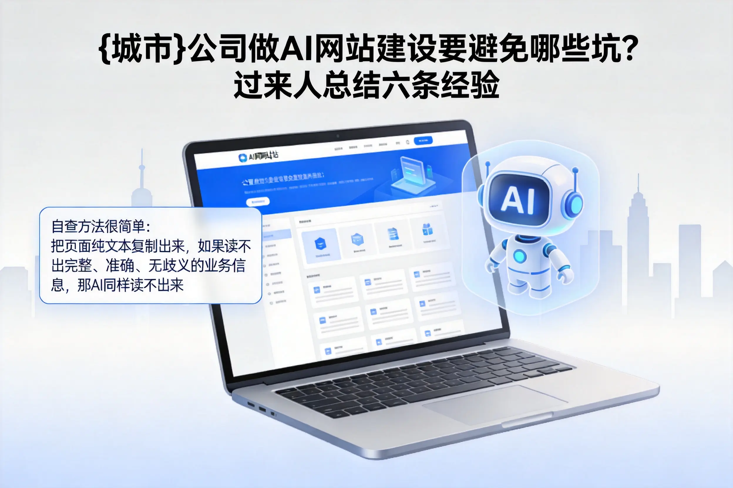 潍坊公司做AI网站建设要避免哪些坑?过来人总结六条经验