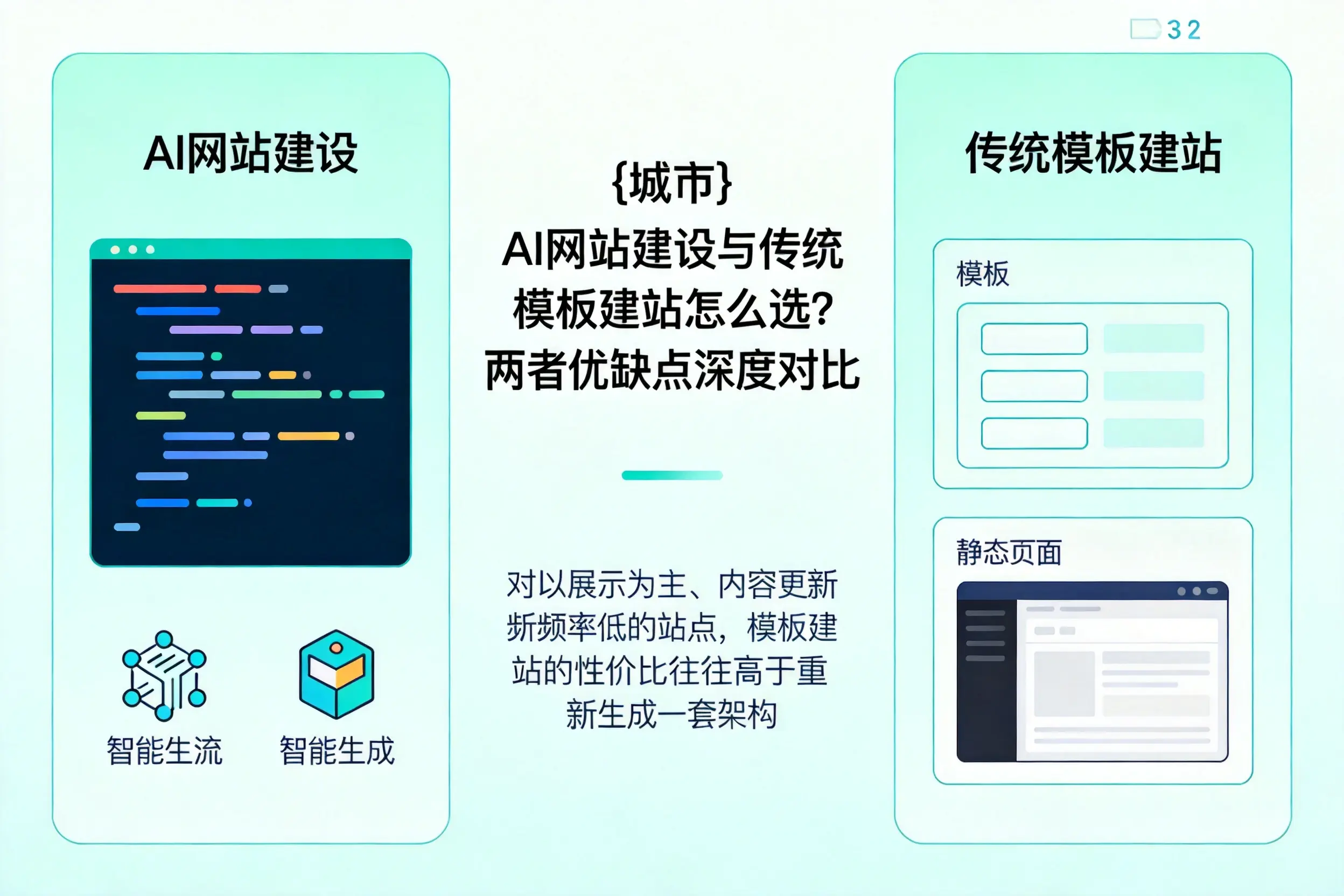 潍坊AI网站建设与传统模板建站怎么选？两者优缺点深度对比