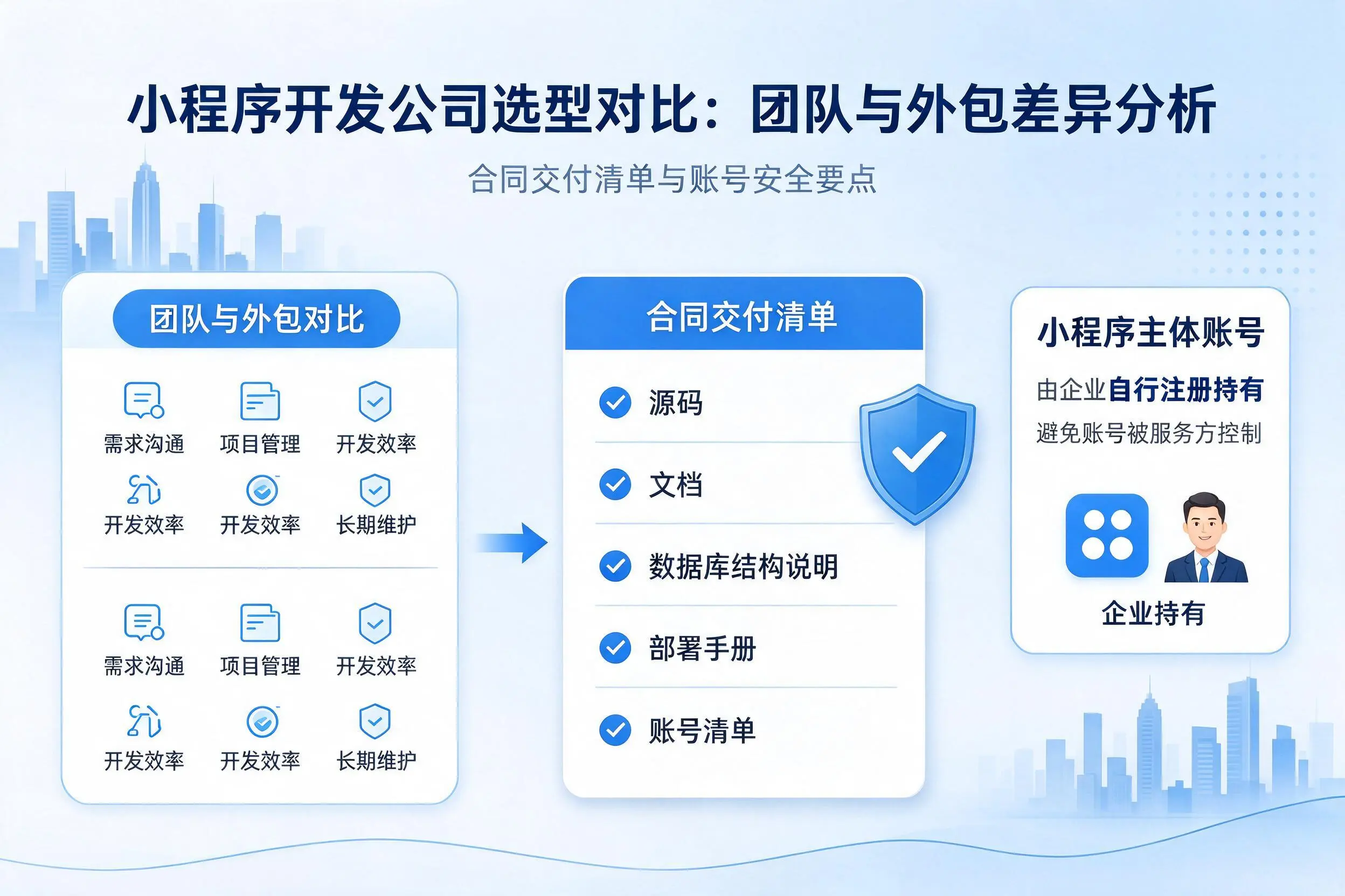 潍坊小程序开发公司选型对比:团队与外包差异分析