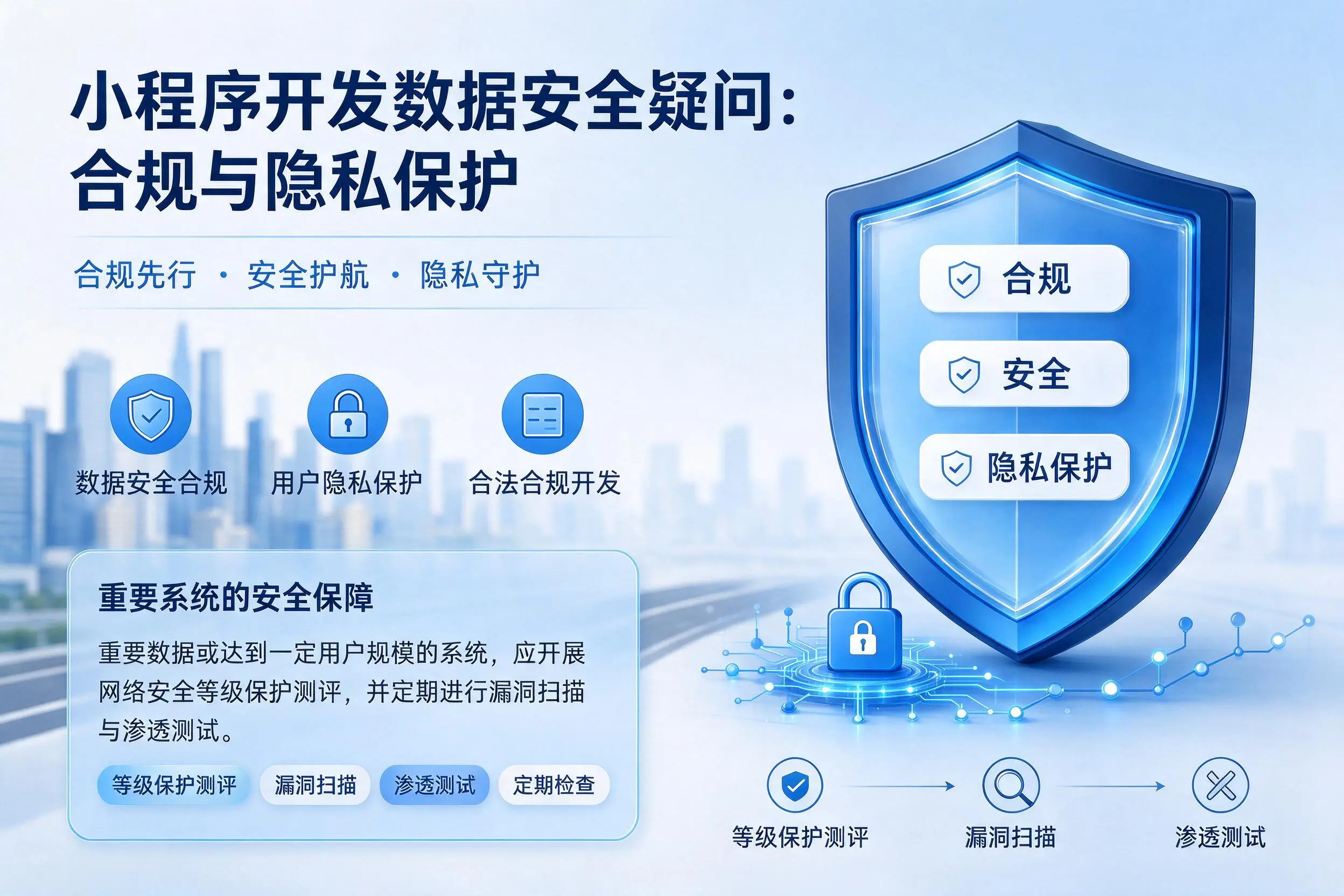 潍坊小程序开发数据安全疑问:合规与隐私保护