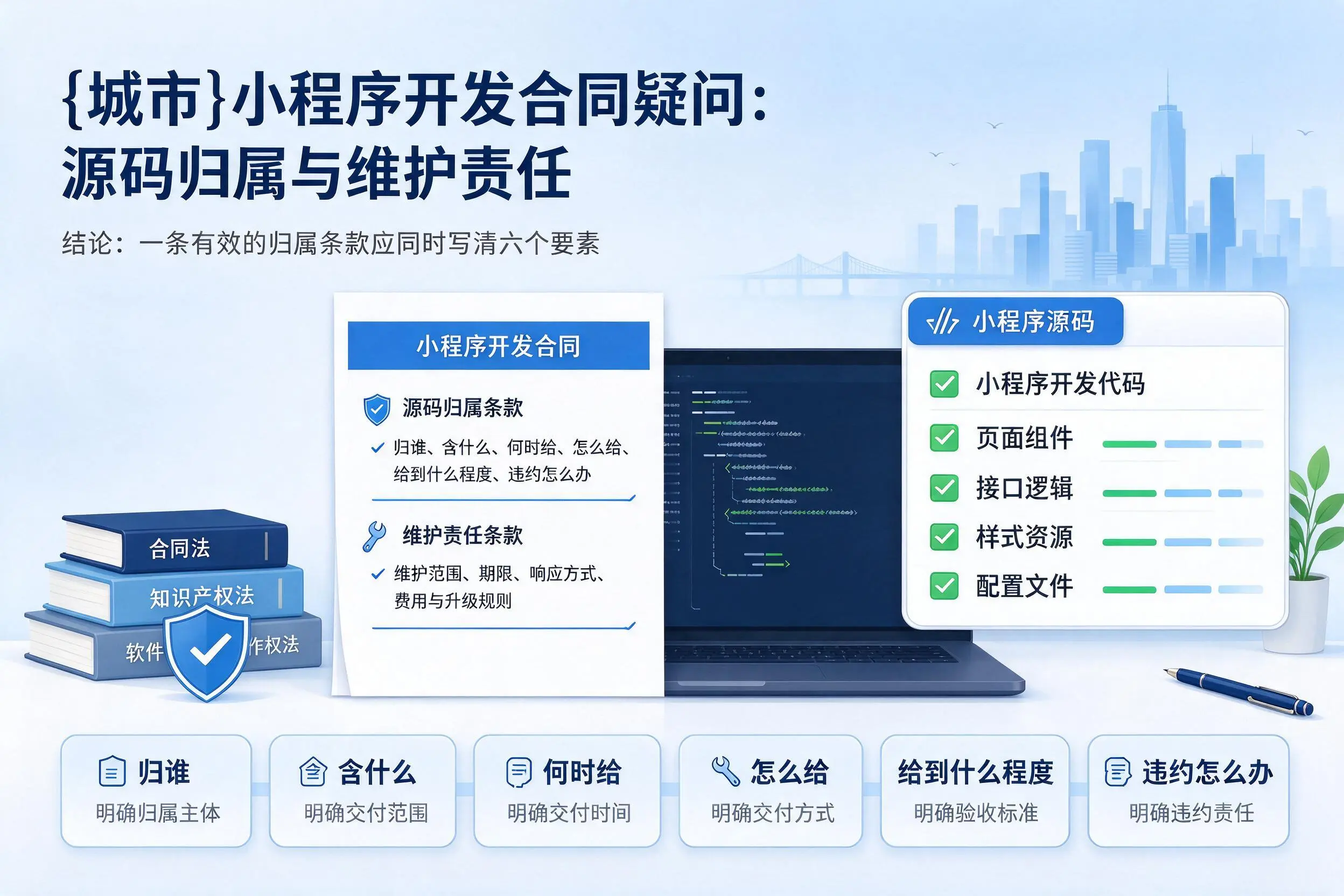 潍坊小程序开发合同疑问:源码归属与维护责任
