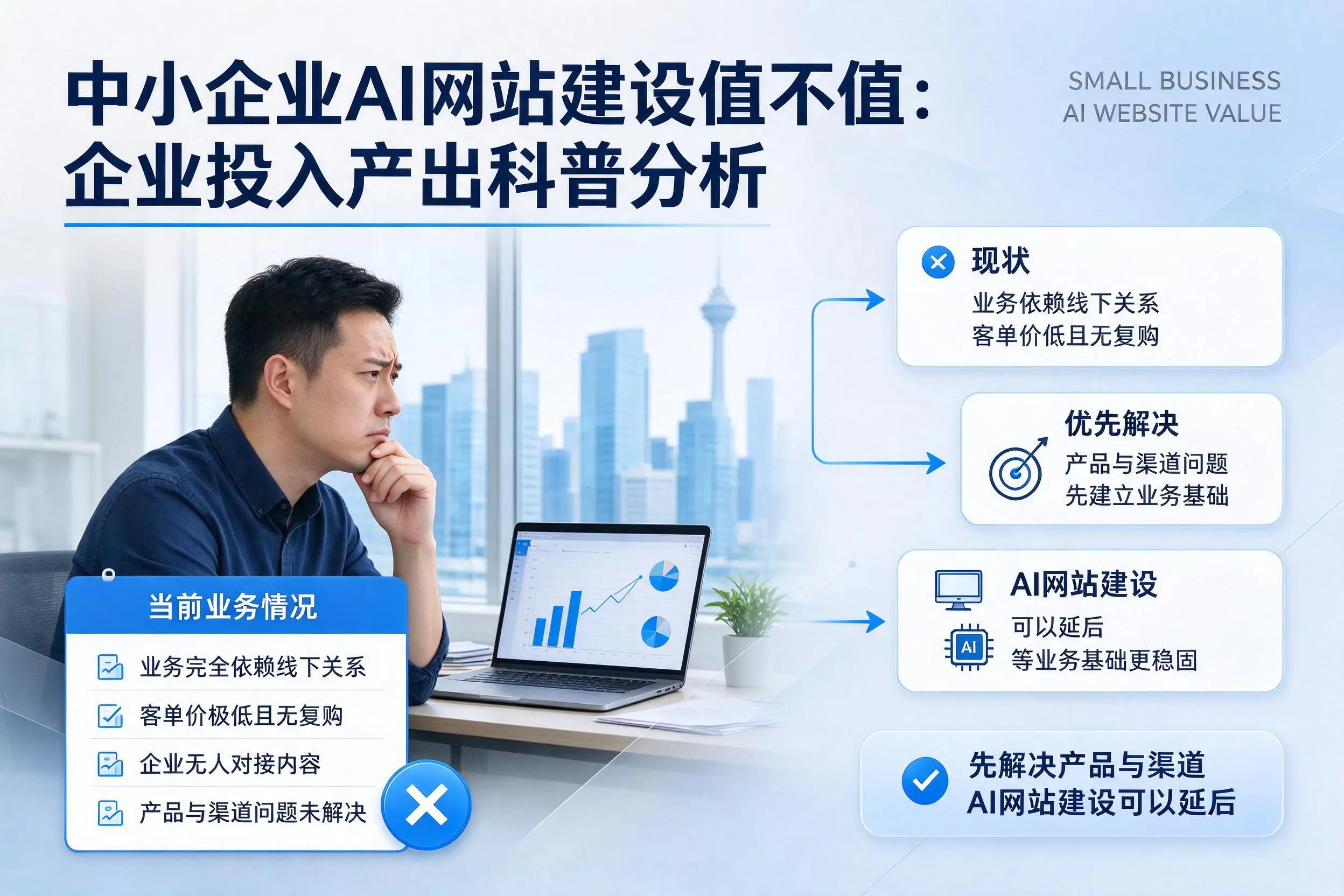 中小企业AI网站建设值不值:潍坊企业投入产出科普分析
