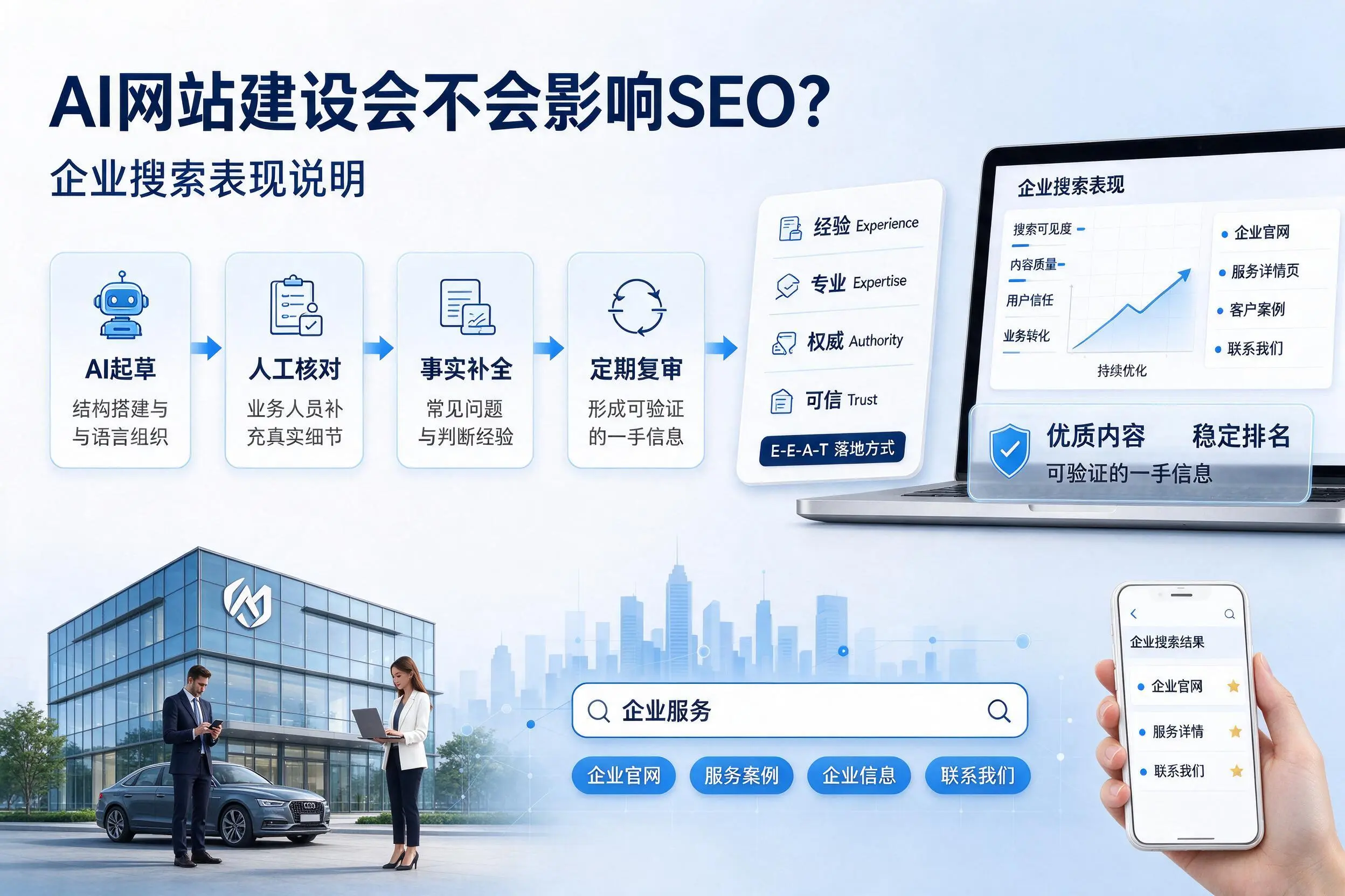 AI网站建设会不会影响SEO？潍坊企业搜索表现说明