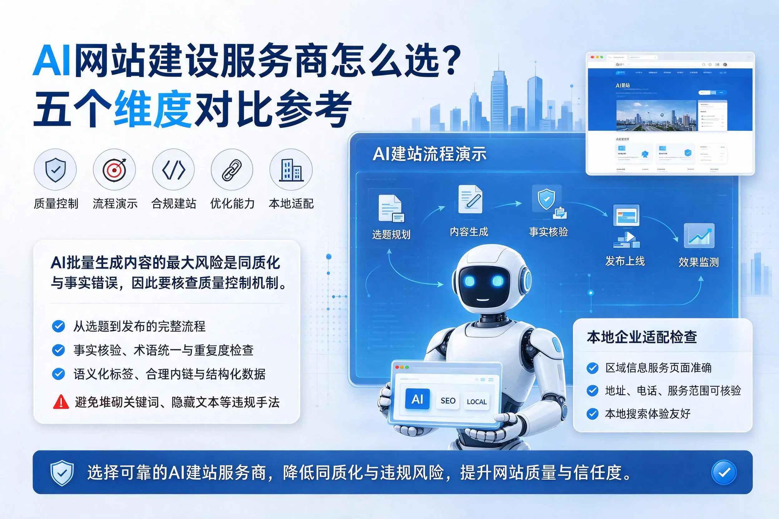 潍坊AI网站建设服务商怎么选？五个维度对比参考