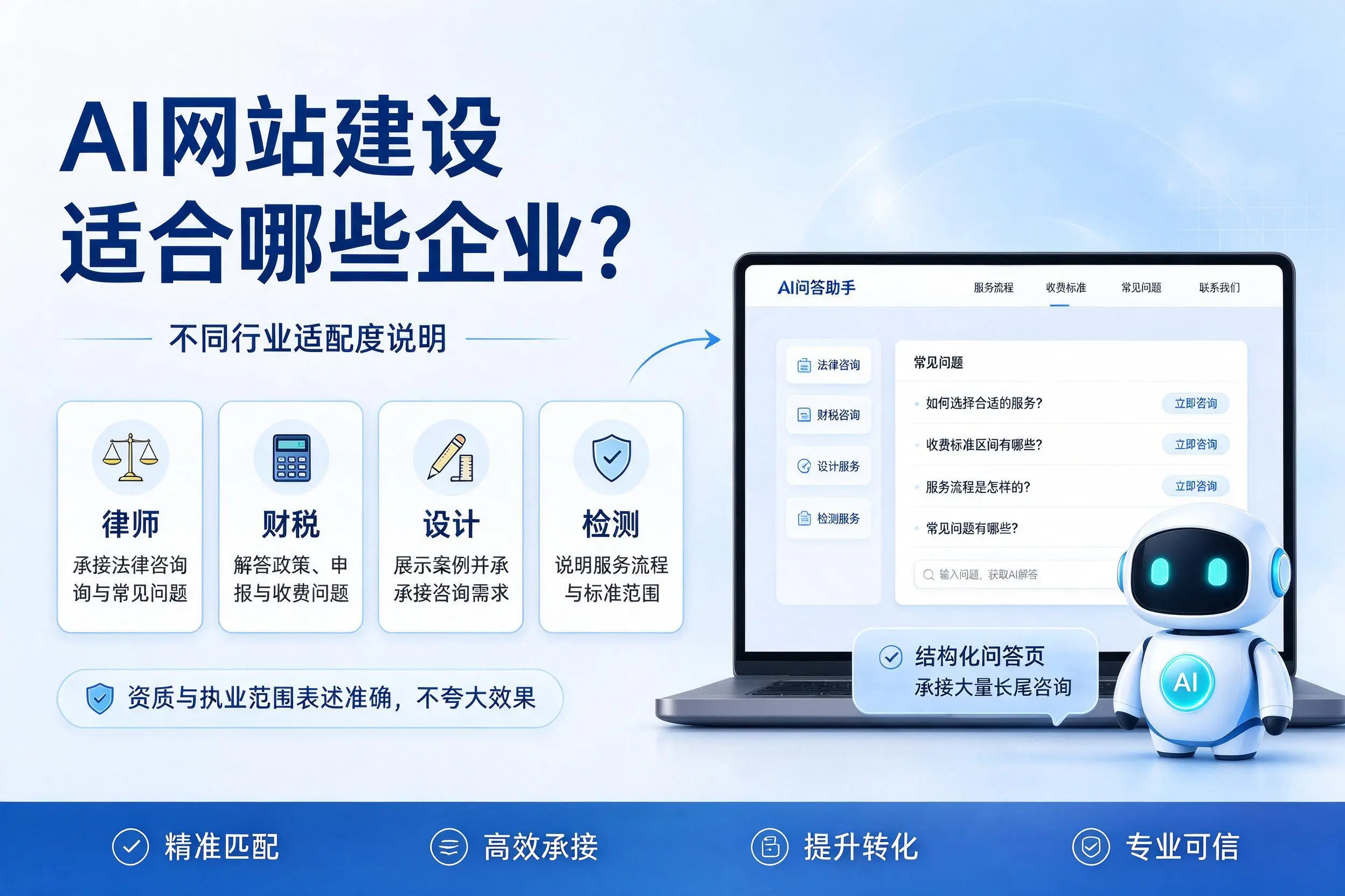 AI网站建设适合哪些企业？潍坊不同行业适配度说明